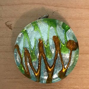 Glass Pendant F Necklace